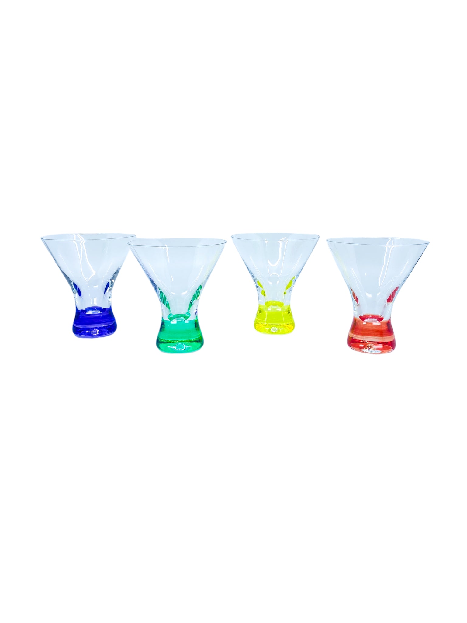 Multicolor Liquor Cocktail Glasses, Set of 4