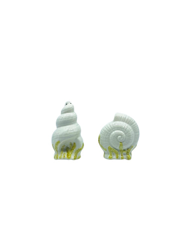 Vintage 1989 Fitz & Floyd Seashell Salt & Pepper Shakers