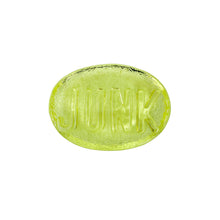 Vintage Yellow “JUNK” Glass Paperweight