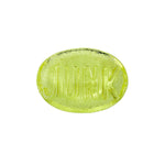 Vintage Yellow “JUNK” Glass Paperweight