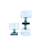 Vintage Federal Glass Nordic Midnight Sherbert Glasses, Set of 3