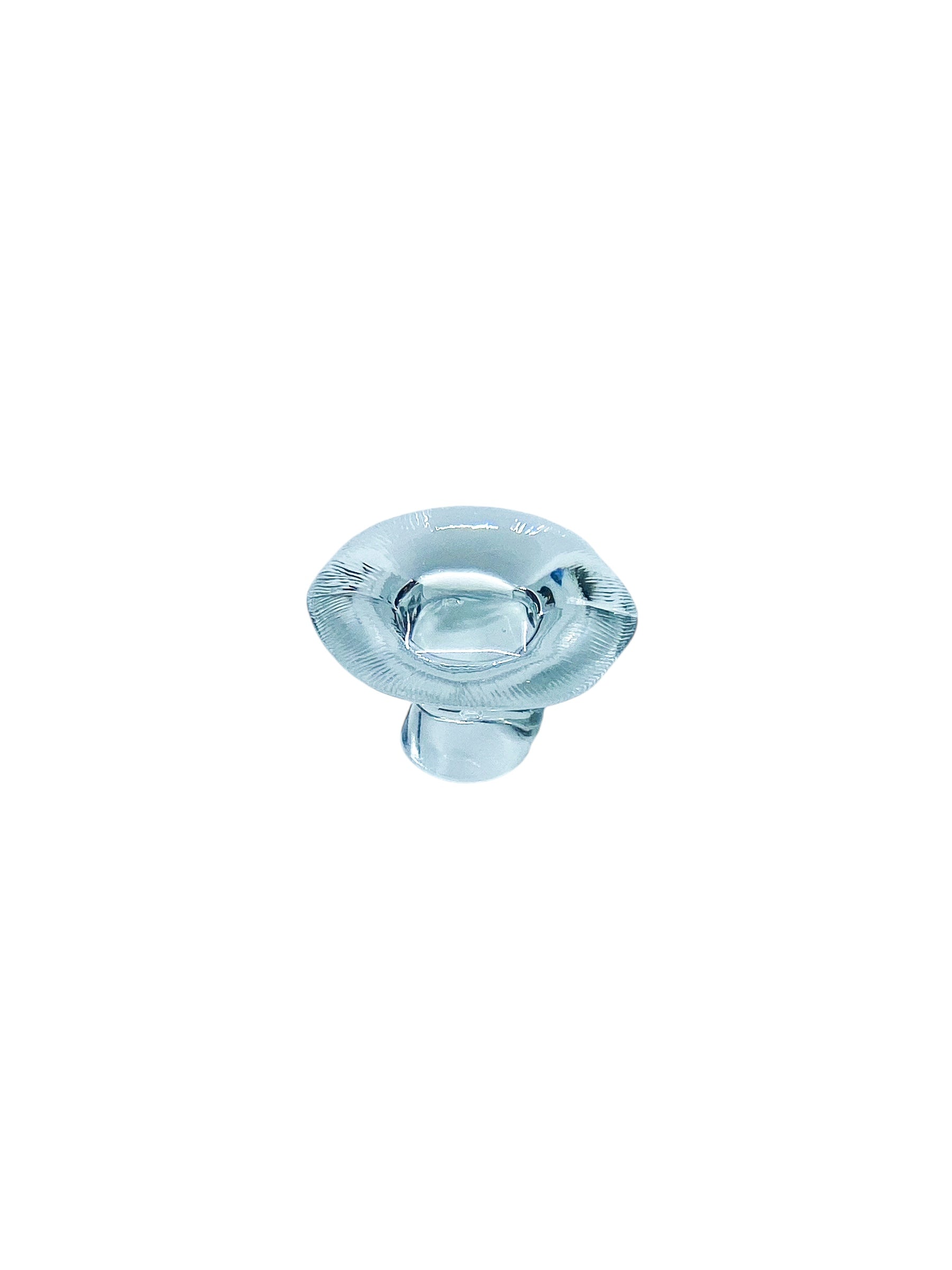 Rare Vintage Viking Glass Clear Mushroom