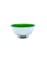 Reed & Barton 120 Green Enamel and Silverplate Round Bowl