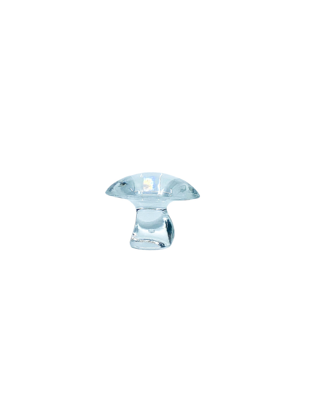 Rare Vintage Viking Glass Clear Mushroom