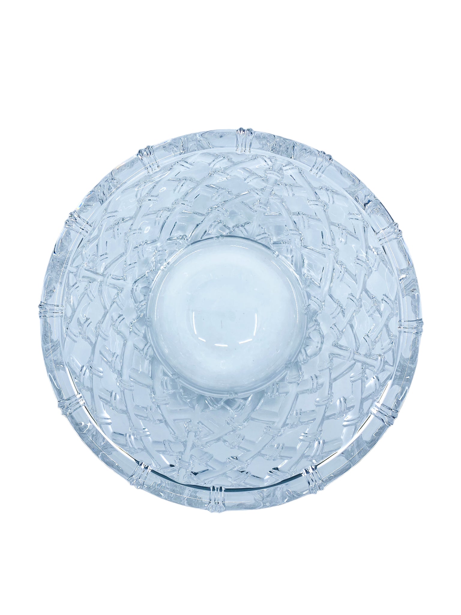 Tiffany & Co. Large Bamboo Crystal Bowl