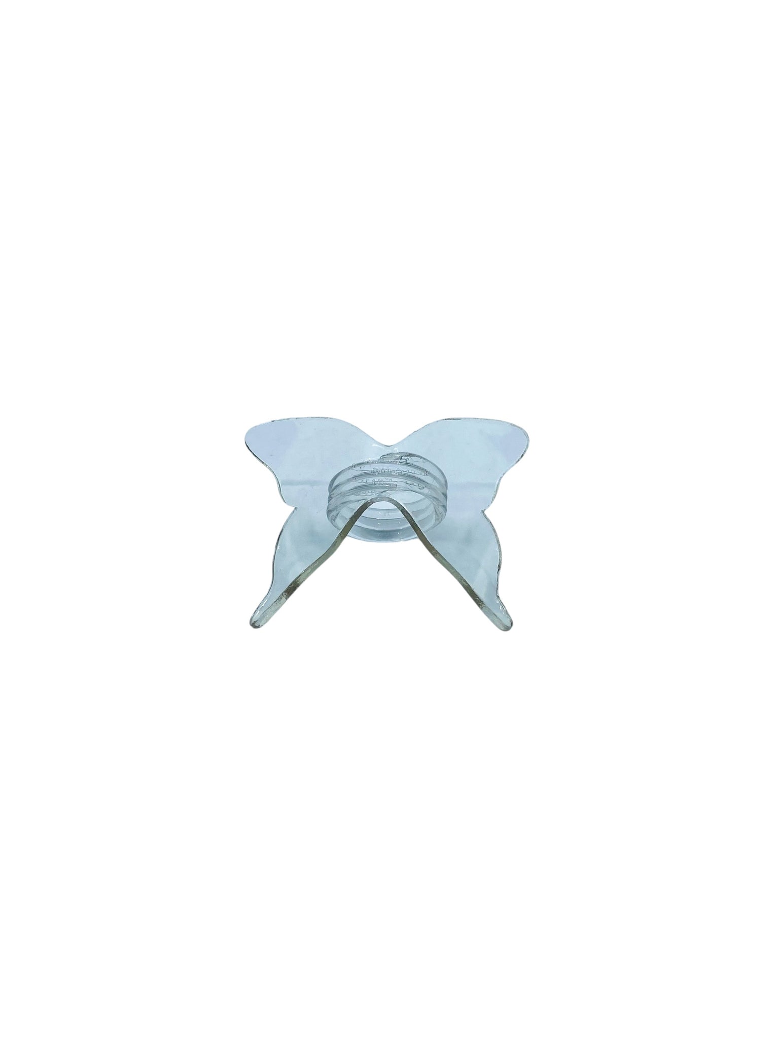 Lucite Butterfly Napkin Rings, Set of 6