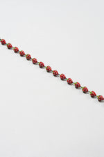 Ossa: Strawberry Pave Wristlet