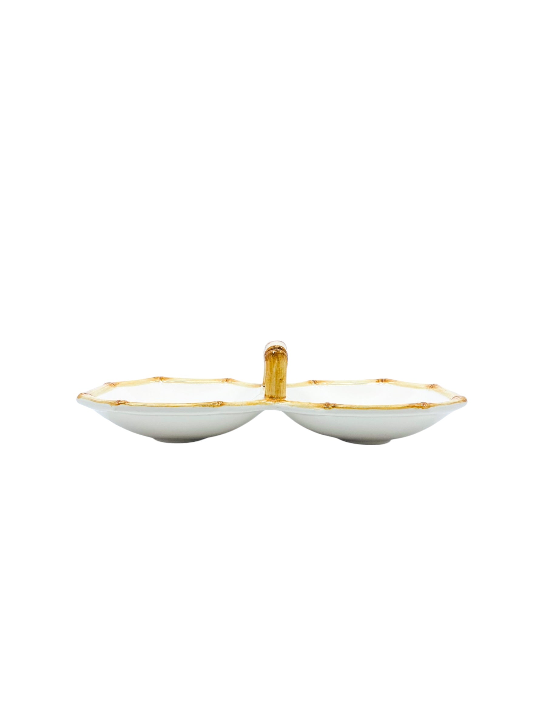 Vintage Bamboo Trim Serving Dish by Tasteseller by Sigma