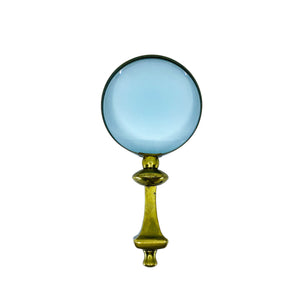 Vintage Heavy Brass Magnifying Glass