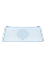 Vintage Clear Lucite Serving Tray with Scalloped Shell Design
