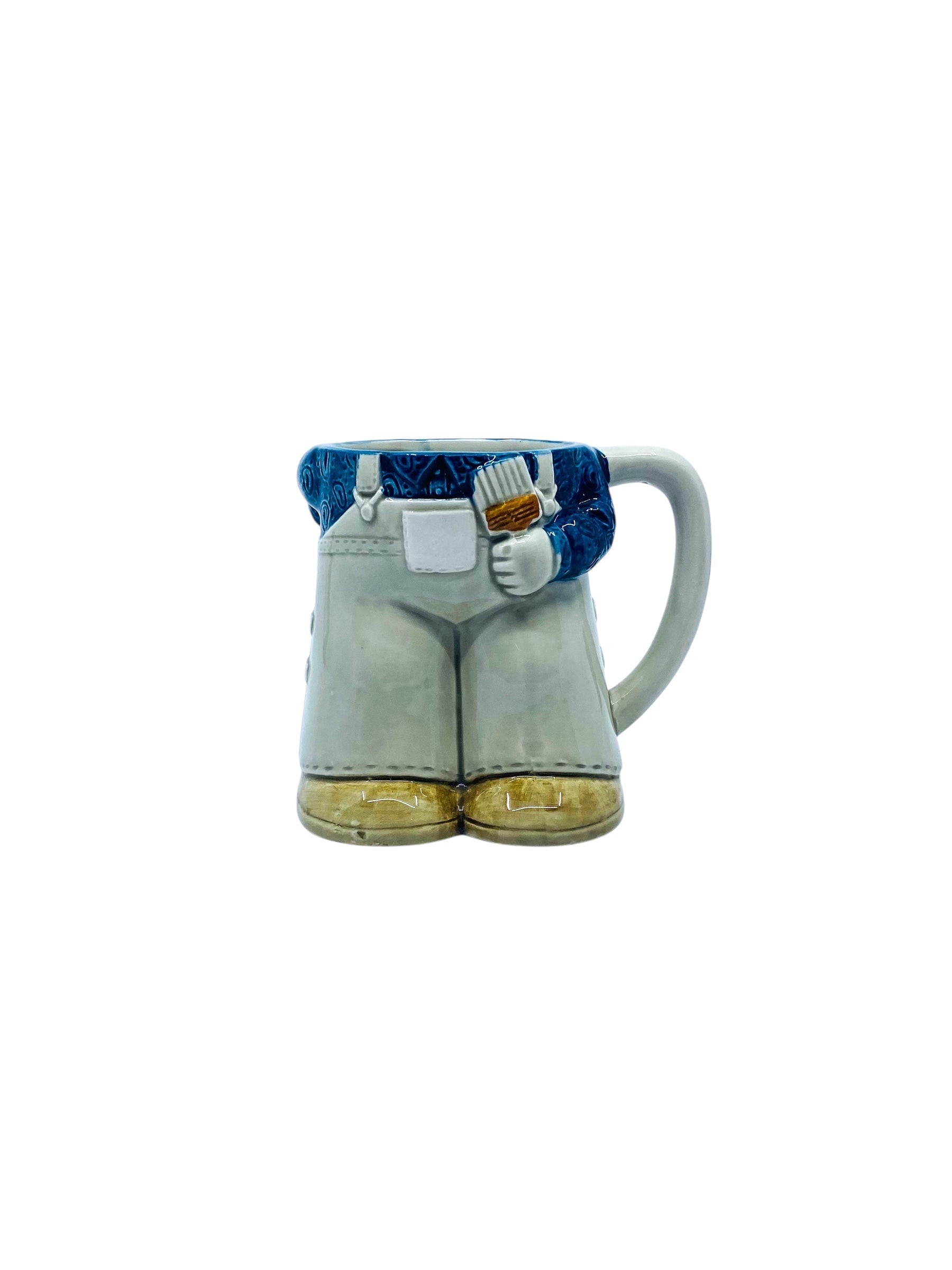 Vintage 1977 Enesco Painters Pants Mug, Japan
