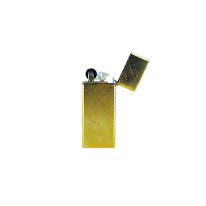 Vintage 14kt Gold Plated Slim Butane Lighter, New
