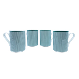 Vintage MCM Dansk Bistro “Ringsted” Striped Mugs by Niels Refsgaard, Set of 4