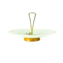 1960's Butterflies and Gold Confetti Fiberglass Serving Tray