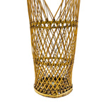 Vintage Rattan Ornate Wine Holder