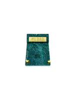Vintage #1 Dad Marble & Brass Note Holder