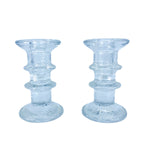 Timo Sarpaneva for Iittalia Glass "Festivo" Candlestick Holders, Pair