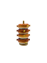 1950’s Japan Anthropomorphic Holt Howard-esque Bagel Salt & Pepper Shakers, Set of 4
