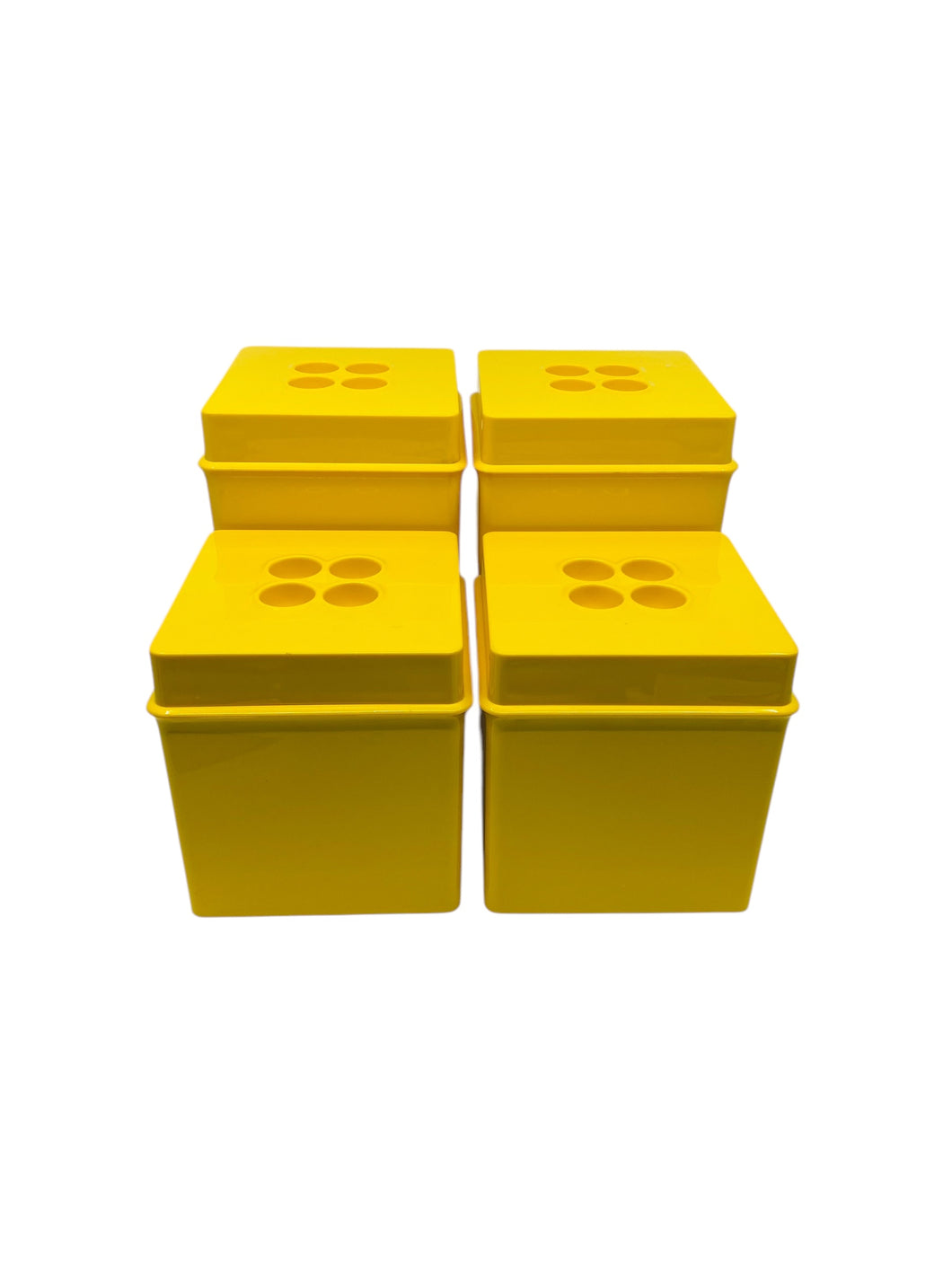 Vintage Dansk Gourmet Designs Yellow Mod Canisters, 1 Set Available