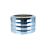 Vintage MCM Georges Briard Chrome Cork Coasters, Set of 4