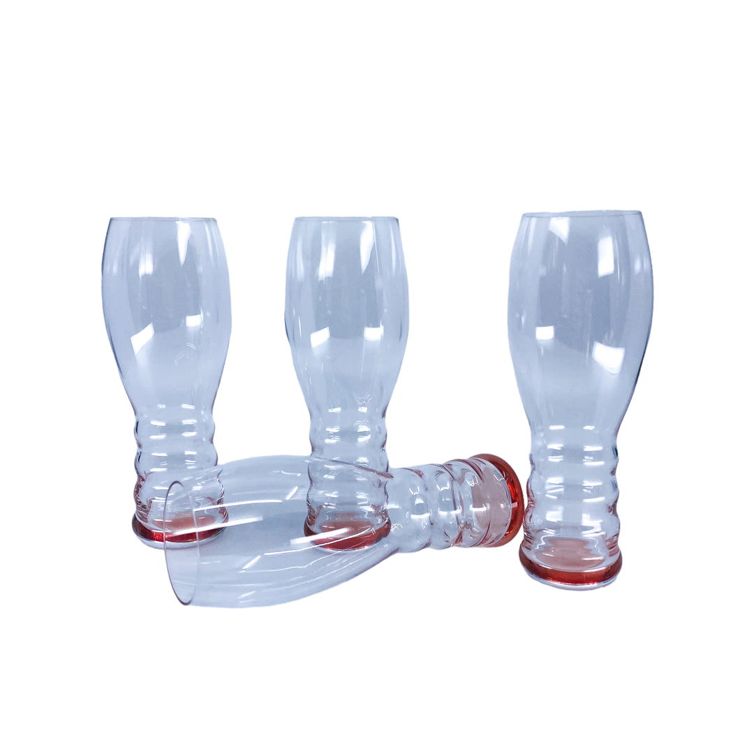 Pink Riedel “O” Champagne Glasses, Set of 4