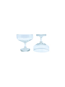 Vintage Tapio Wirkkala for Rosenthal Crystal Coupe Glasses, Set of 4