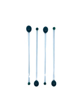 Glass Olive Martini Swizzle Sticks, Set of 4
