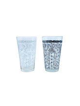 Vintage Federal Glass MCM Cocktail Recipe Tumbler, Black