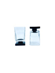 Vintage DiSaronno Black Pedestal Glasses, Pair