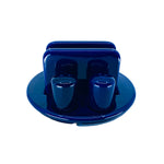 Vintage Blue Ceramic 6 Piece Condiment Set