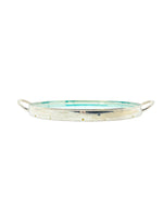 Vintage 1970’s Italian Silverplate Malchite Design Tray