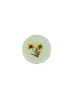 Vintage Pressed Flowers Coaster Set, S/6