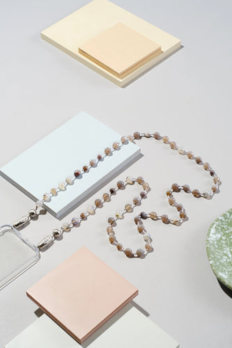 Ossa: Grey Agate Gem Crossbody