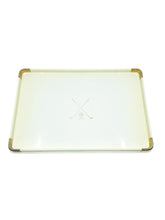 Vintage Turnwald 24kt Gold Plated Golf Tray