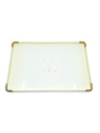Vintage Turnwald 24kt Gold Plated Golf Tray