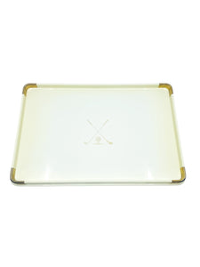 Vintage Turnwald 24kt Gold Plated Golf Tray