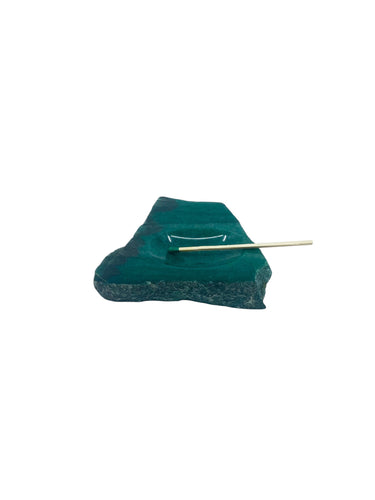 Vintage Raw Edge Jade Stone Aahtray