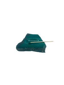 Vintage Raw Edge Jade Stone Aahtray
