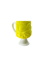 Vintage Seashell Pedestal Mugs by MANN, Pair