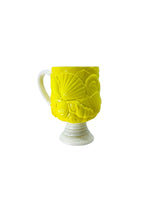 Vintage Seashell Pedestal Mugs by MANN, Pair