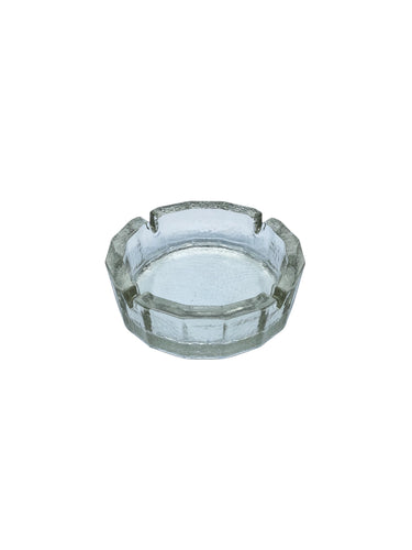 Vintage Blenko Bamboo Shaped Glass Ashtray, Large