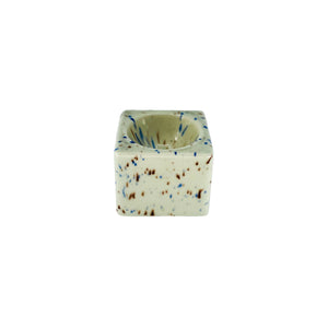 Vintage Speckled Ceramic Square Ring Drop, Germany