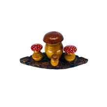 Vintage Mushroom Wooden Statue
