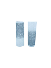 Vintage Libbey Gray Ombre Textured Tom Collins Glasses, Set of 4