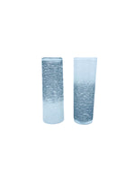 Vintage Libbey Gray Ombre Textured Tom Collins Glasses, Set of 4