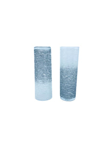 Vintage Libbey Gray Ombre Textured Tom Collins Glasses, Set of 4