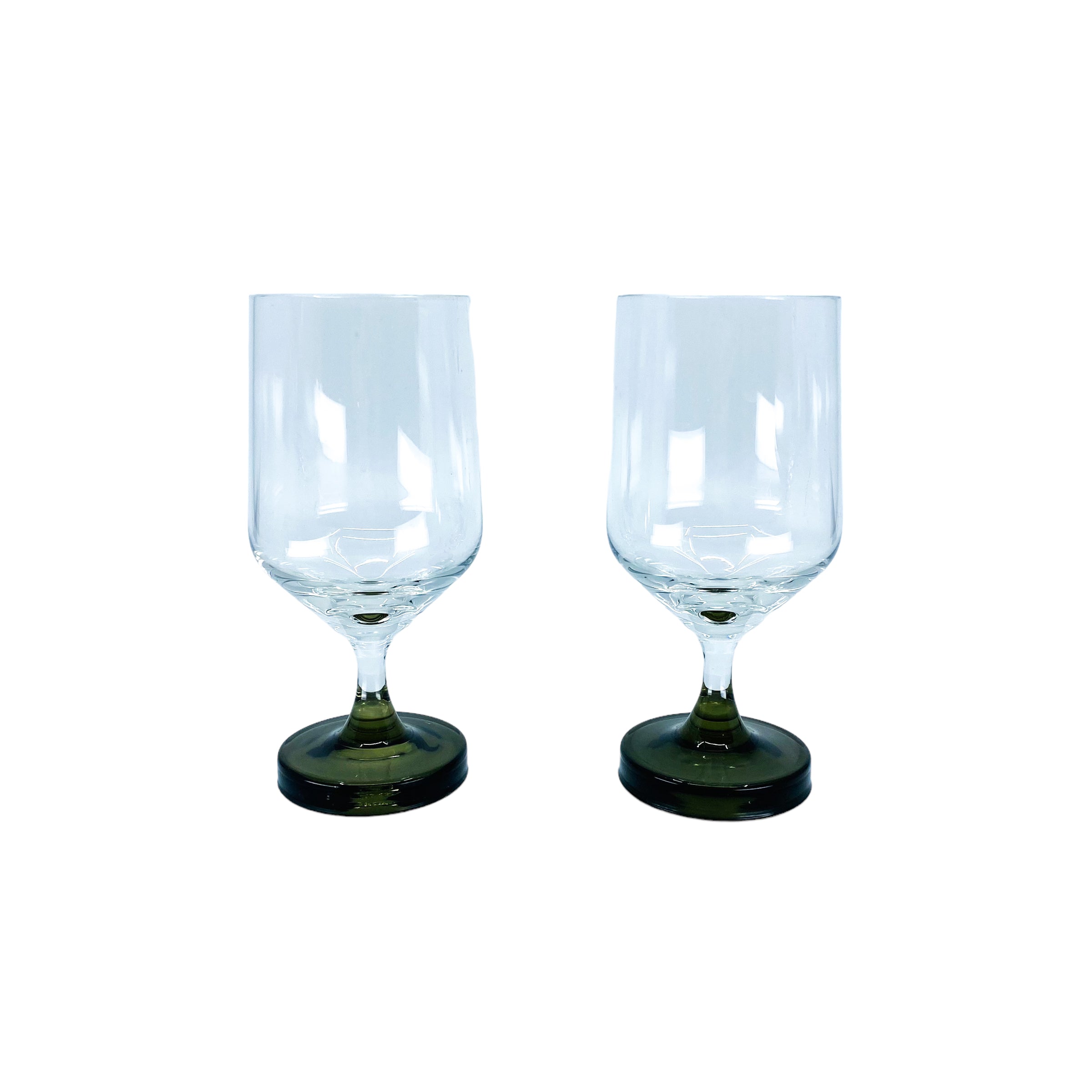 Tapio Wirkkala for Rosenthal Smoked Bottom Glasses, Pair