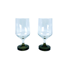 Tapio Wirkkala for Rosenthal Smoked Bottom Glasses, Pair