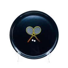 MCM Couroc Tennis Racket Resin & Brass Inlay Tray