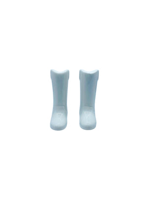 Ceramic White Cowboy Boot Salt & Pepper Shakers